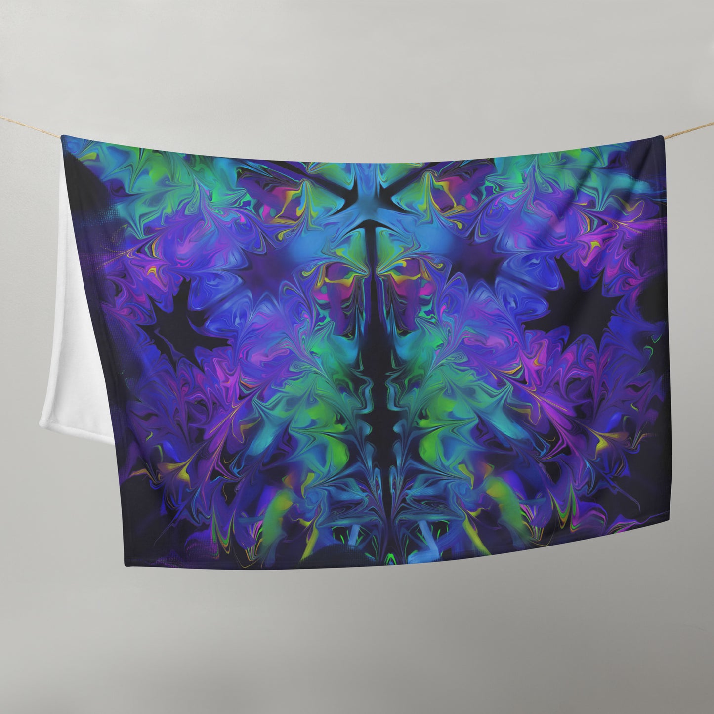 Aurora Bloom Throw Blanket