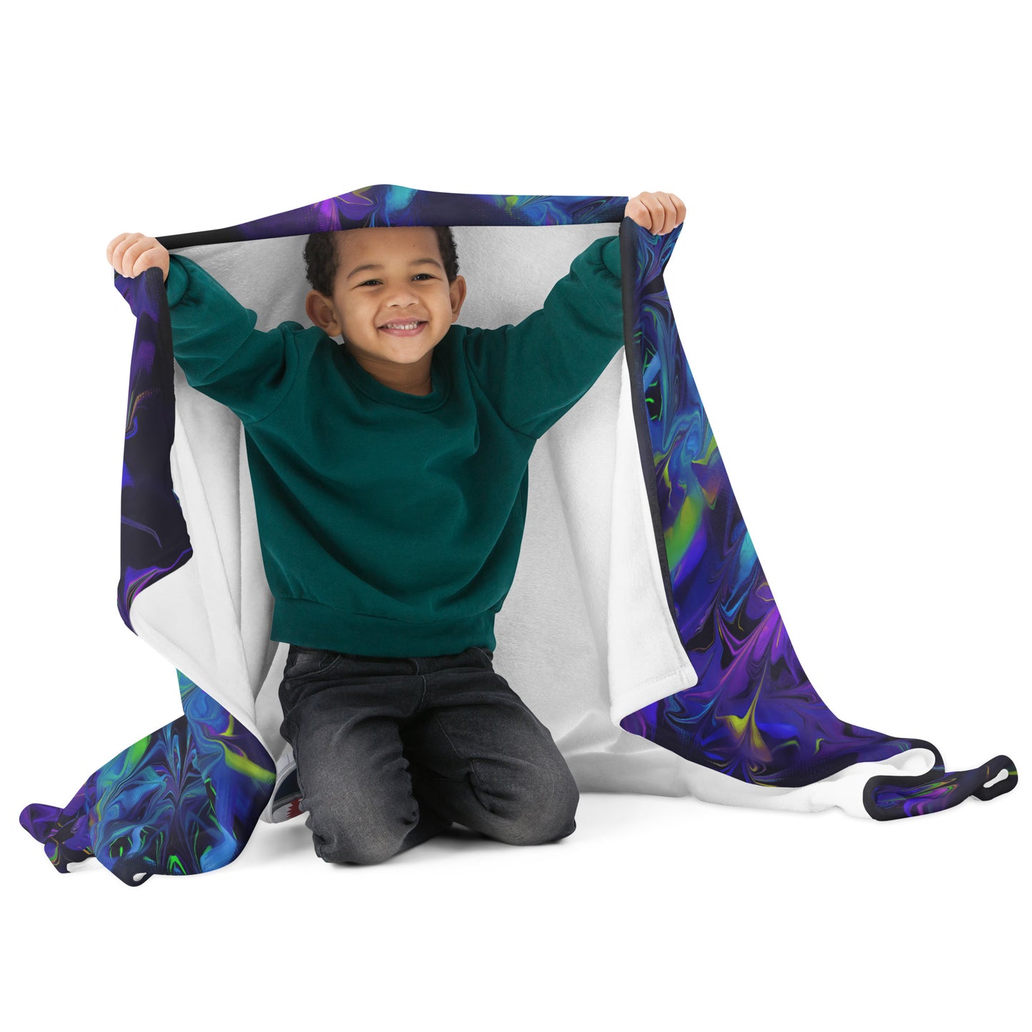 Aurora Bloom Throw Blanket