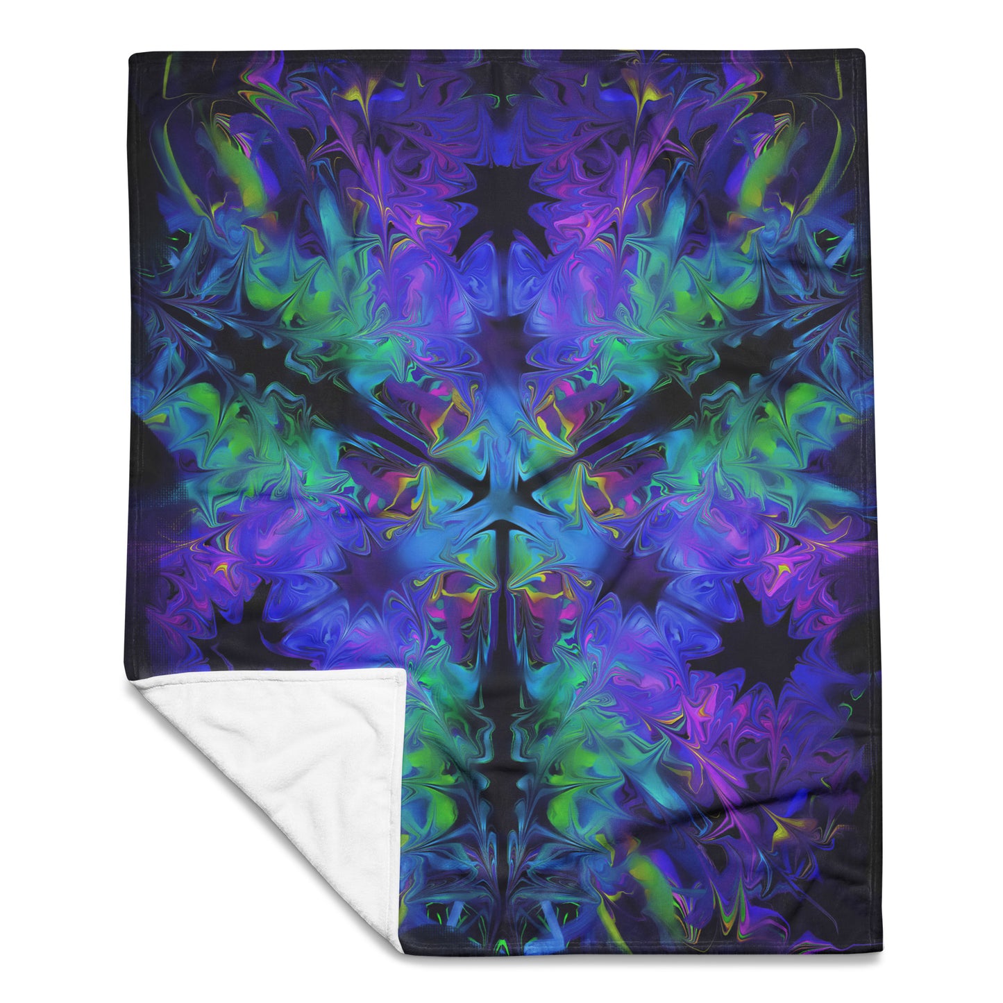 Aurora Bloom Throw Blanket