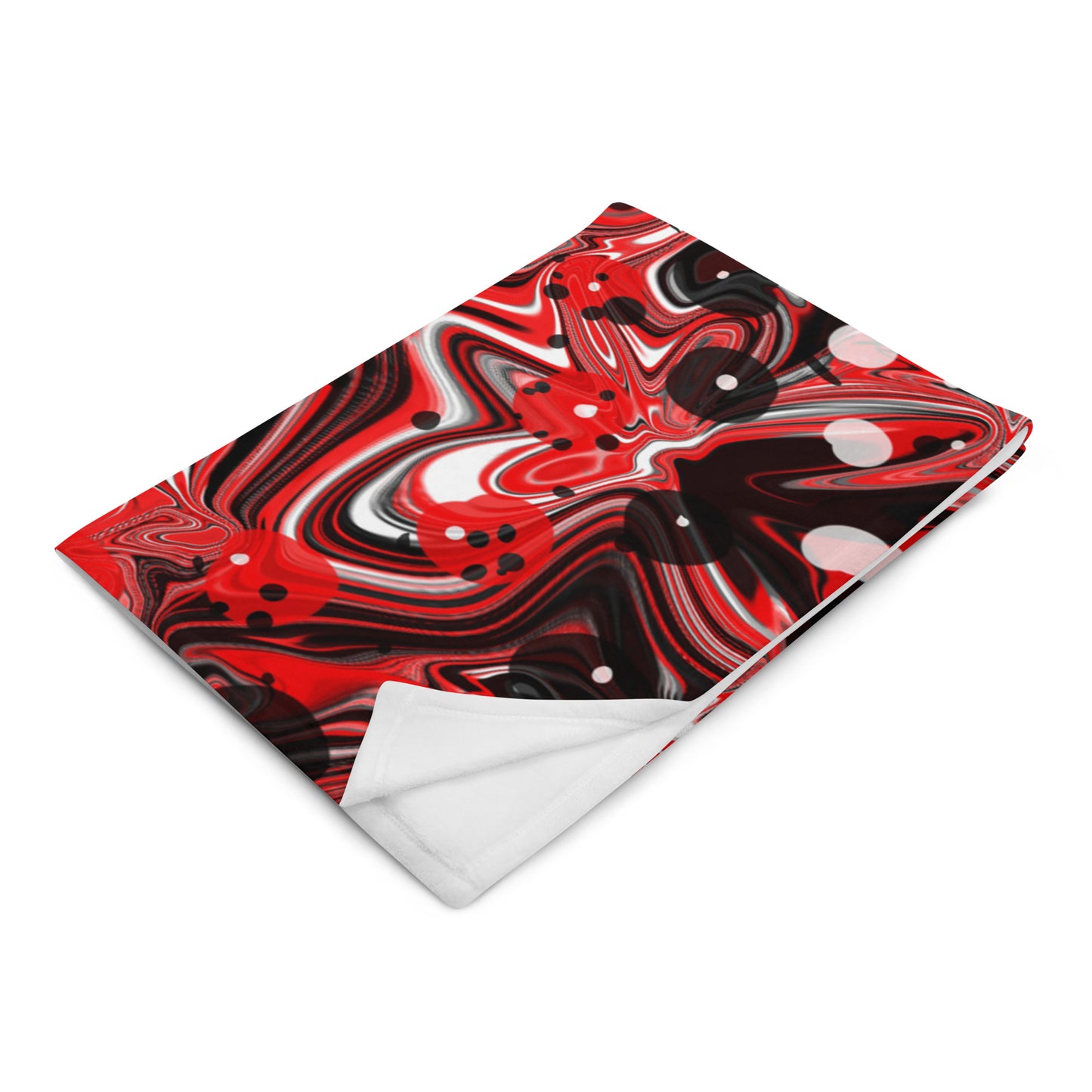Crimson Signal Throw Blanket