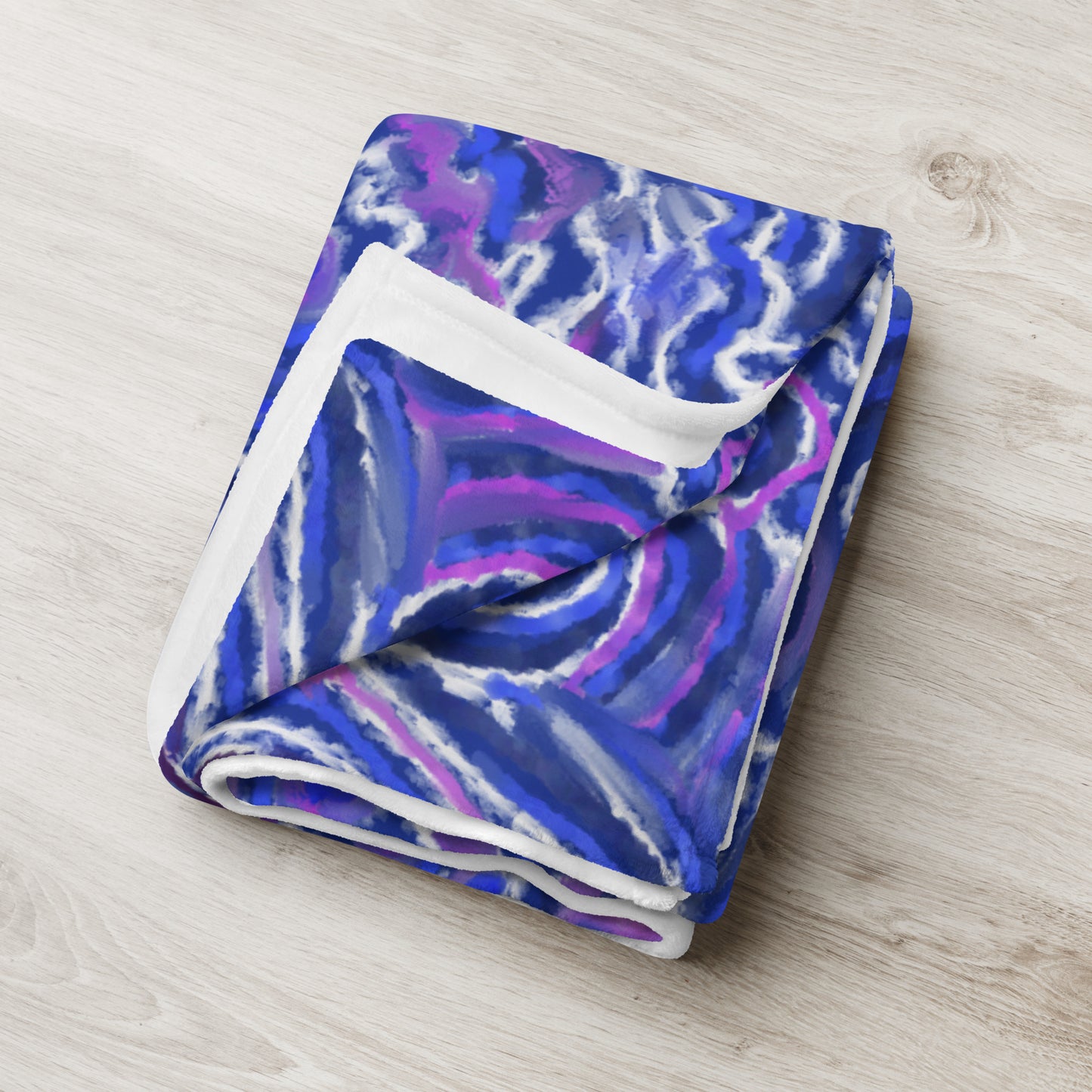 Indigo Flow Throw Blanket