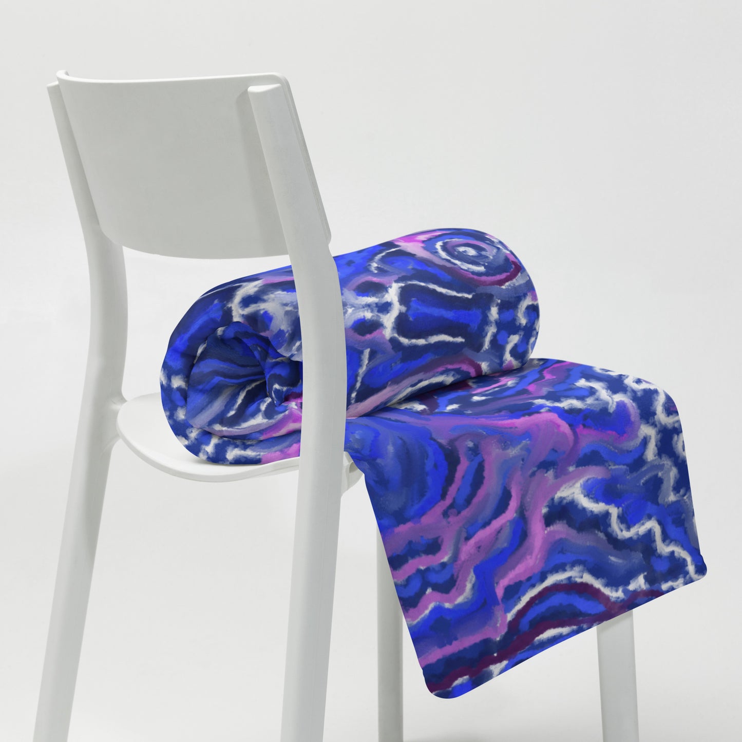 Indigo Flow Throw Blanket
