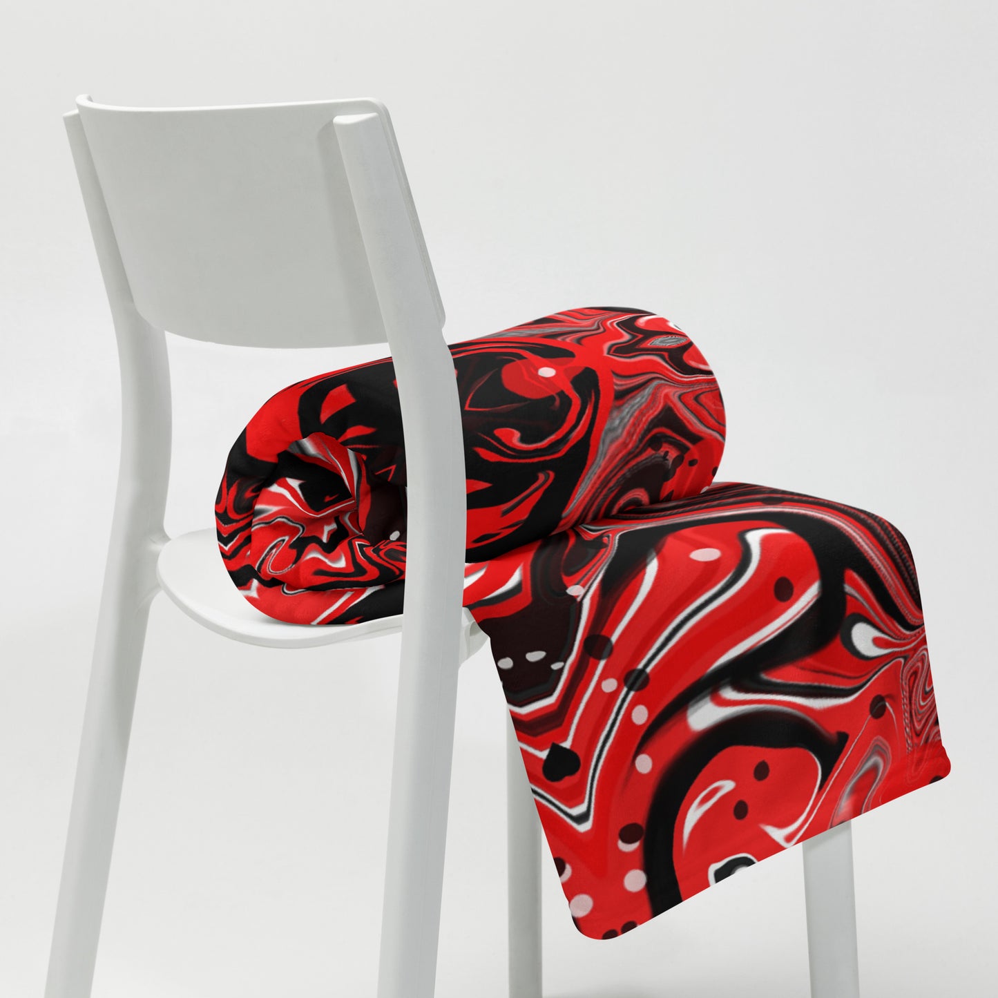 Crimson Signal Throw Blanket