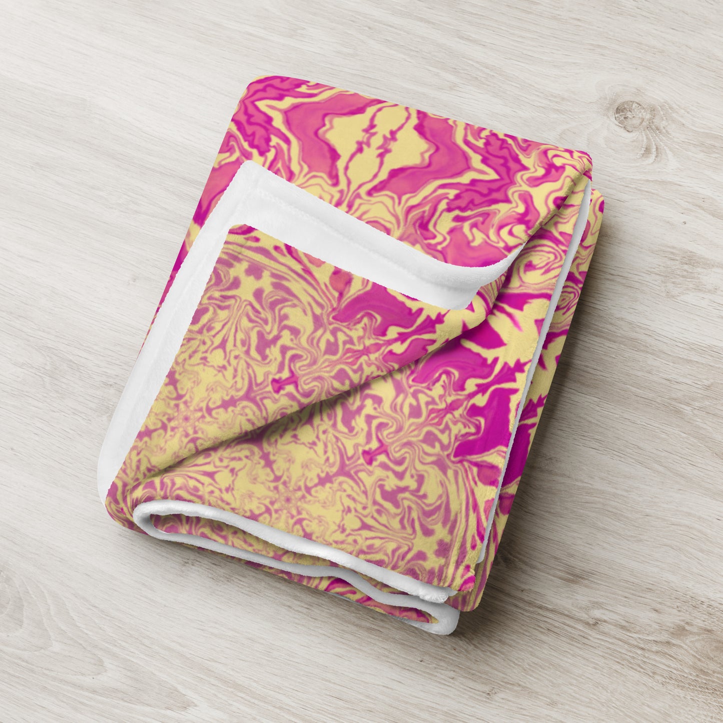 Golden Bloom Throw Blanket