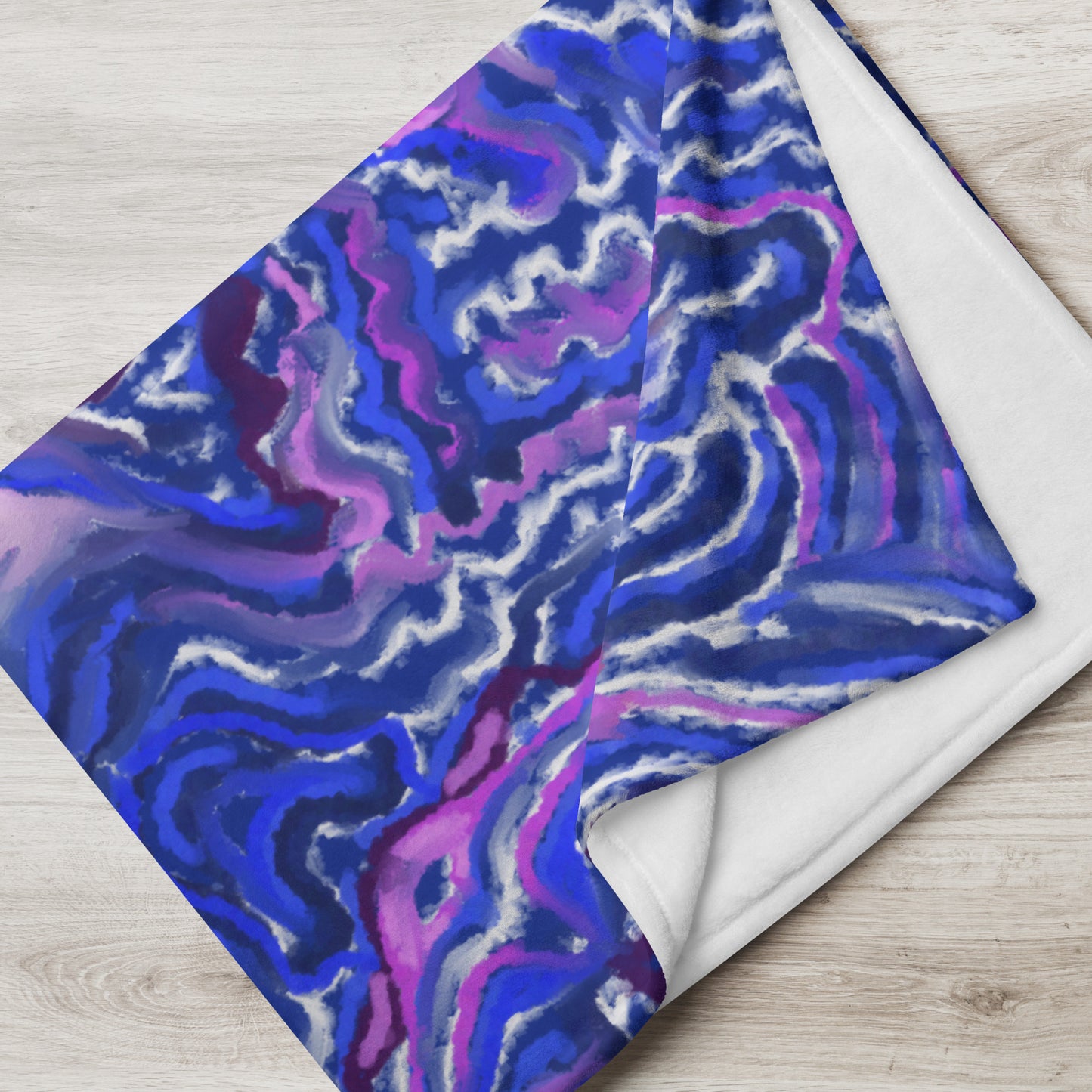 Indigo Flow Throw Blanket