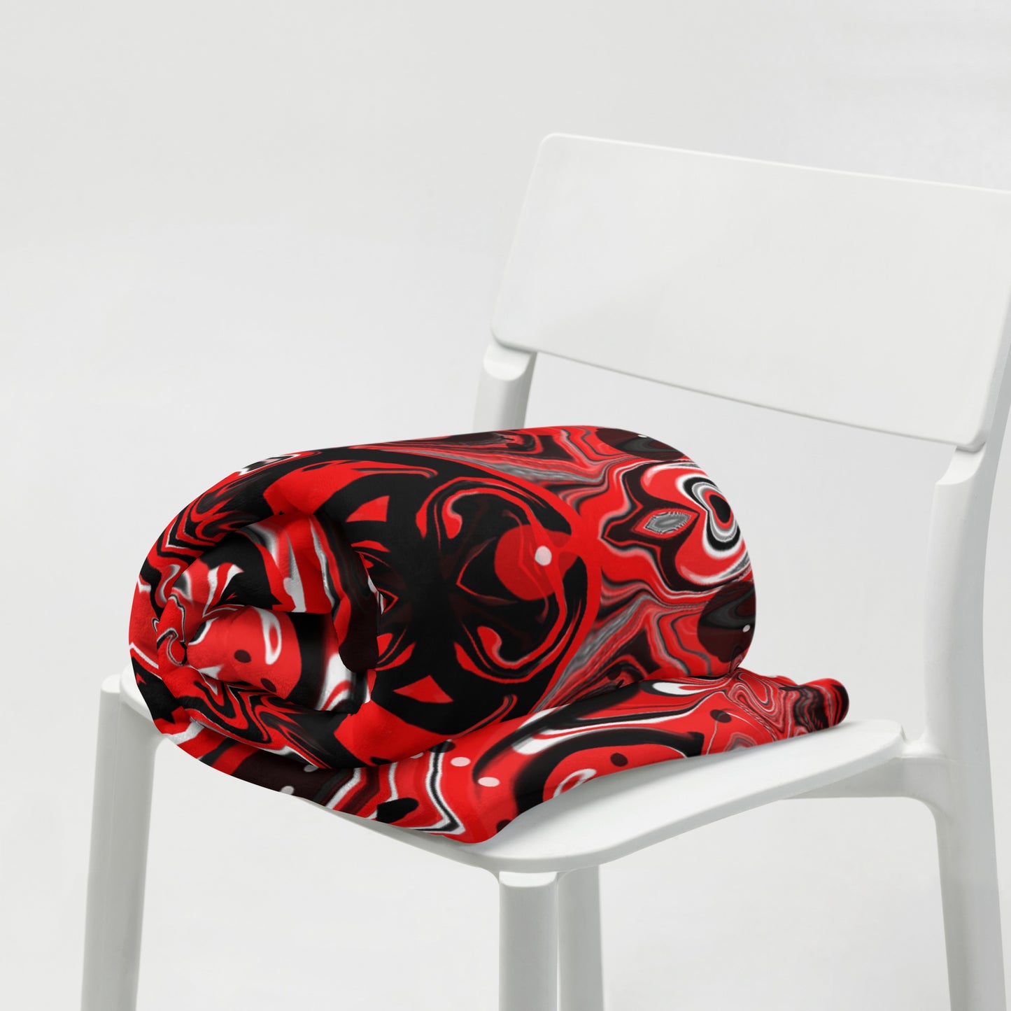 Crimson Signal Throw Blanket
