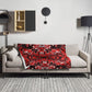 Crimson Signal Throw Blanket