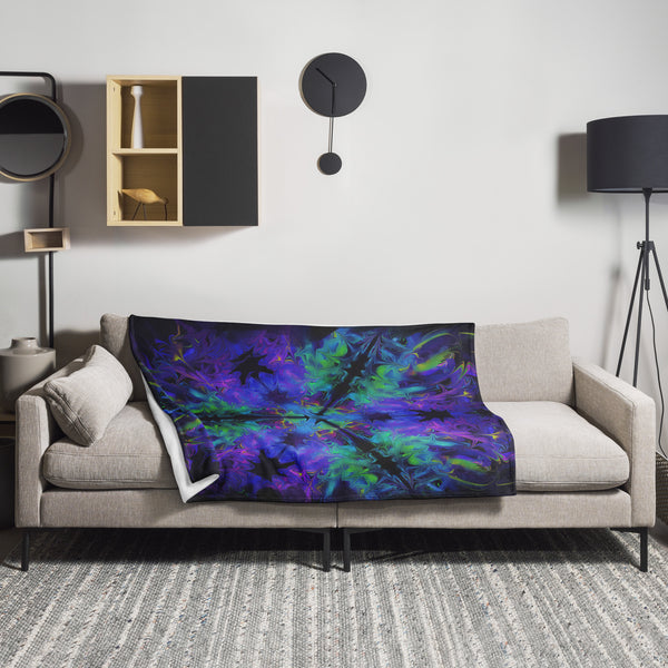Aurora Bloom Throw Blanket