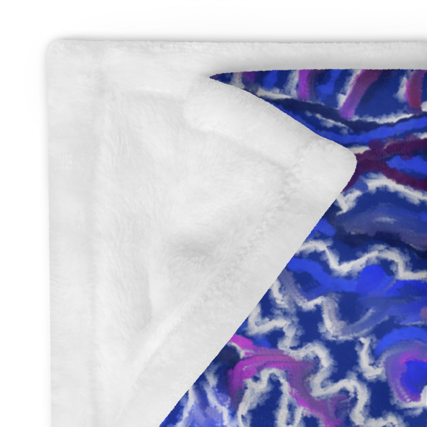 Indigo Flow Throw Blanket