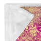 Golden Bloom Throw Blanket