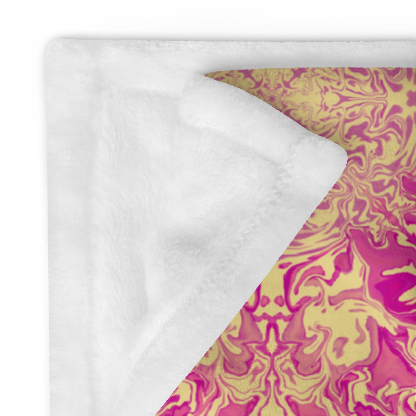 Golden Bloom Throw Blanket