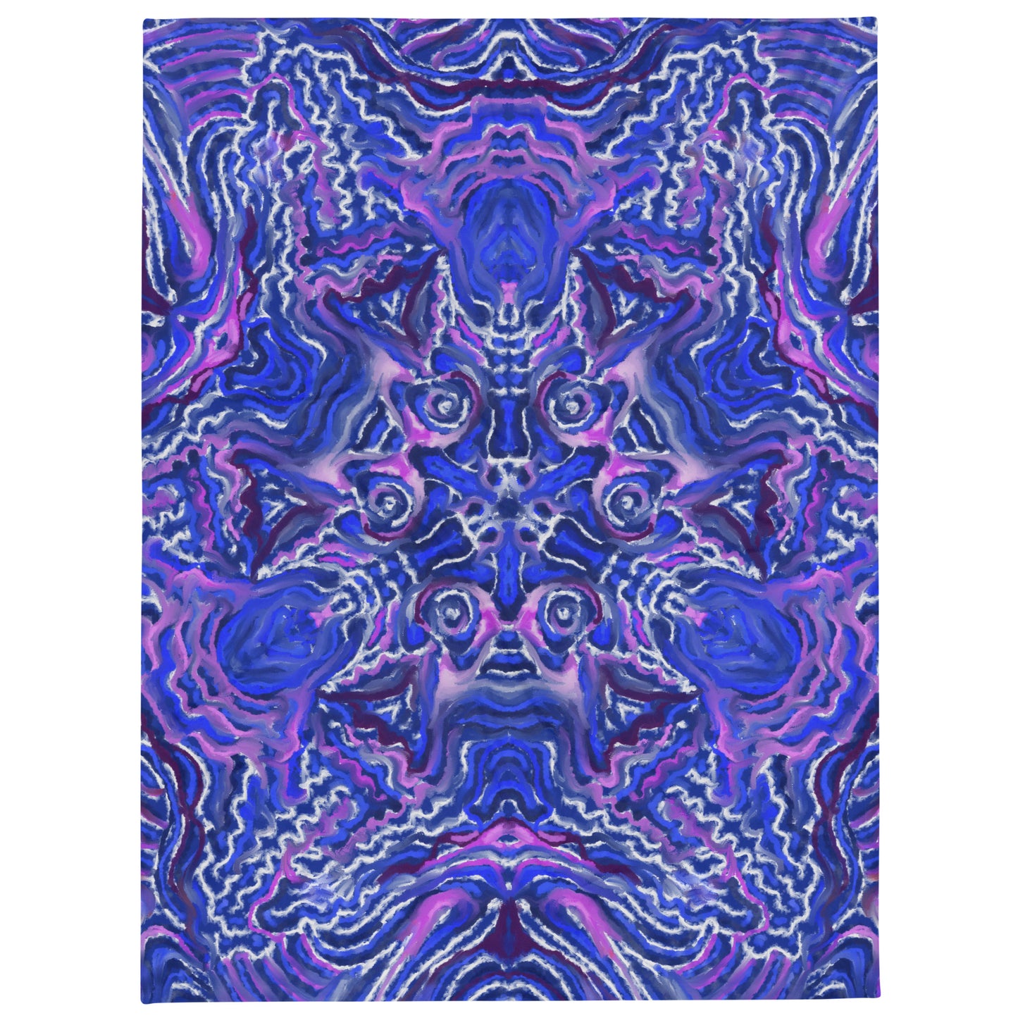 Indigo Flow Throw Blanket