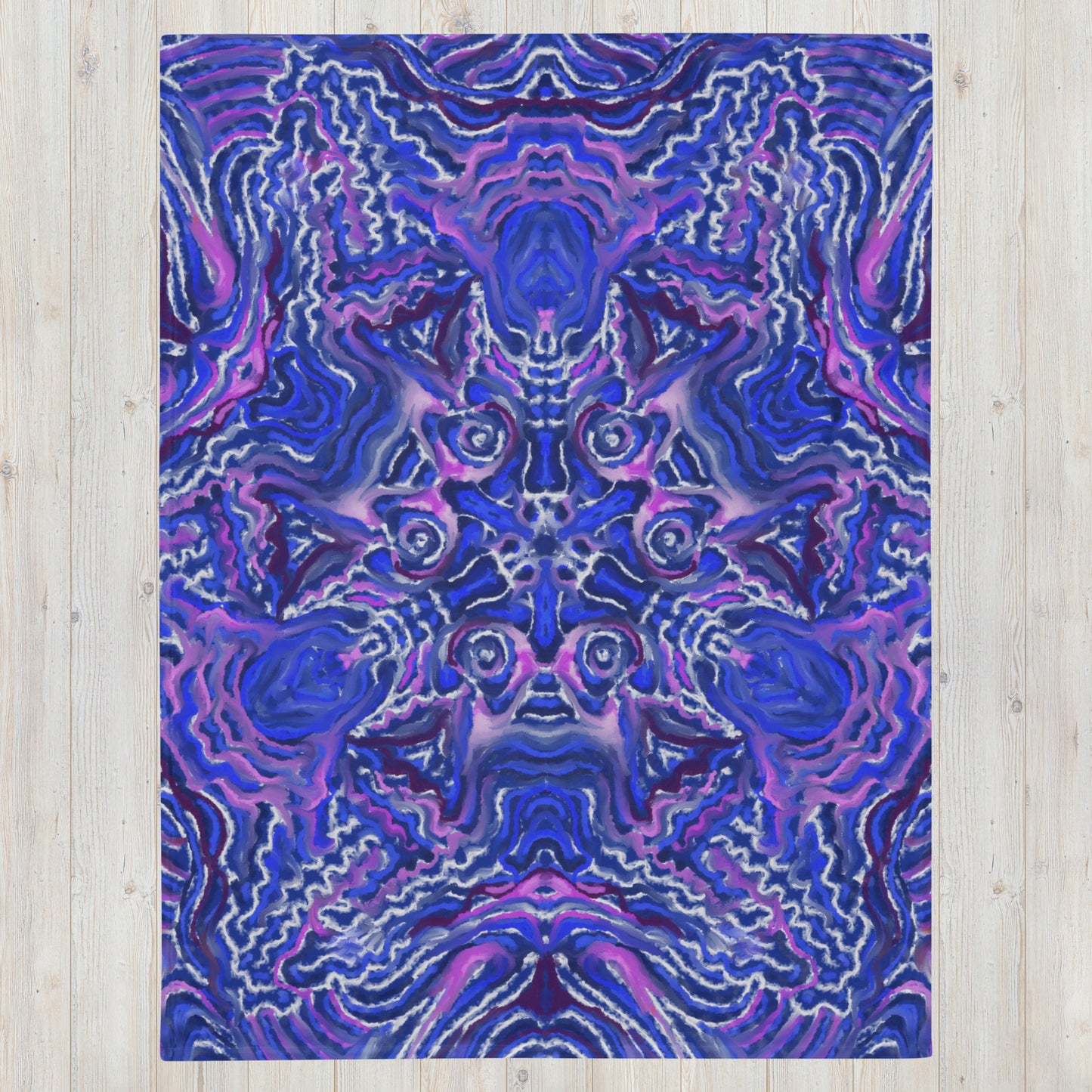 Indigo Flow Throw Blanket