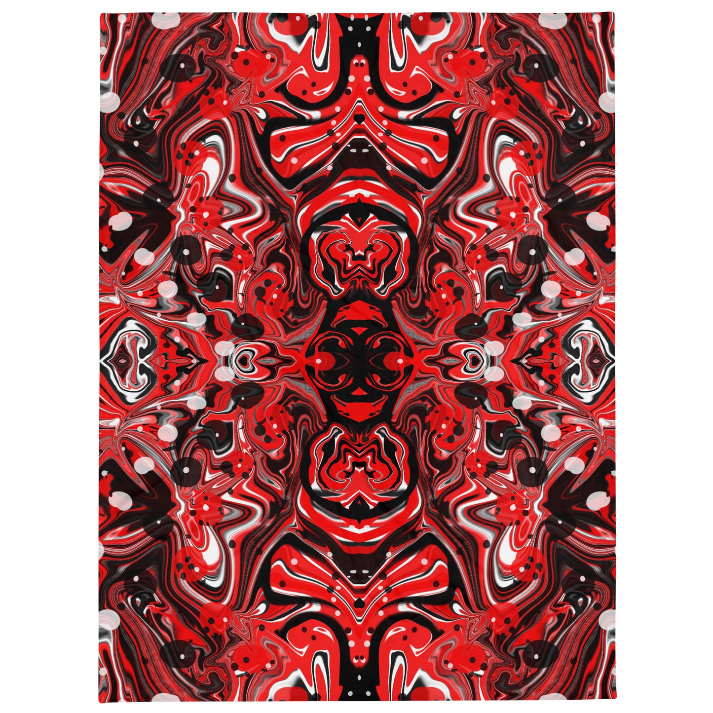 Crimson Signal Throw Blanket