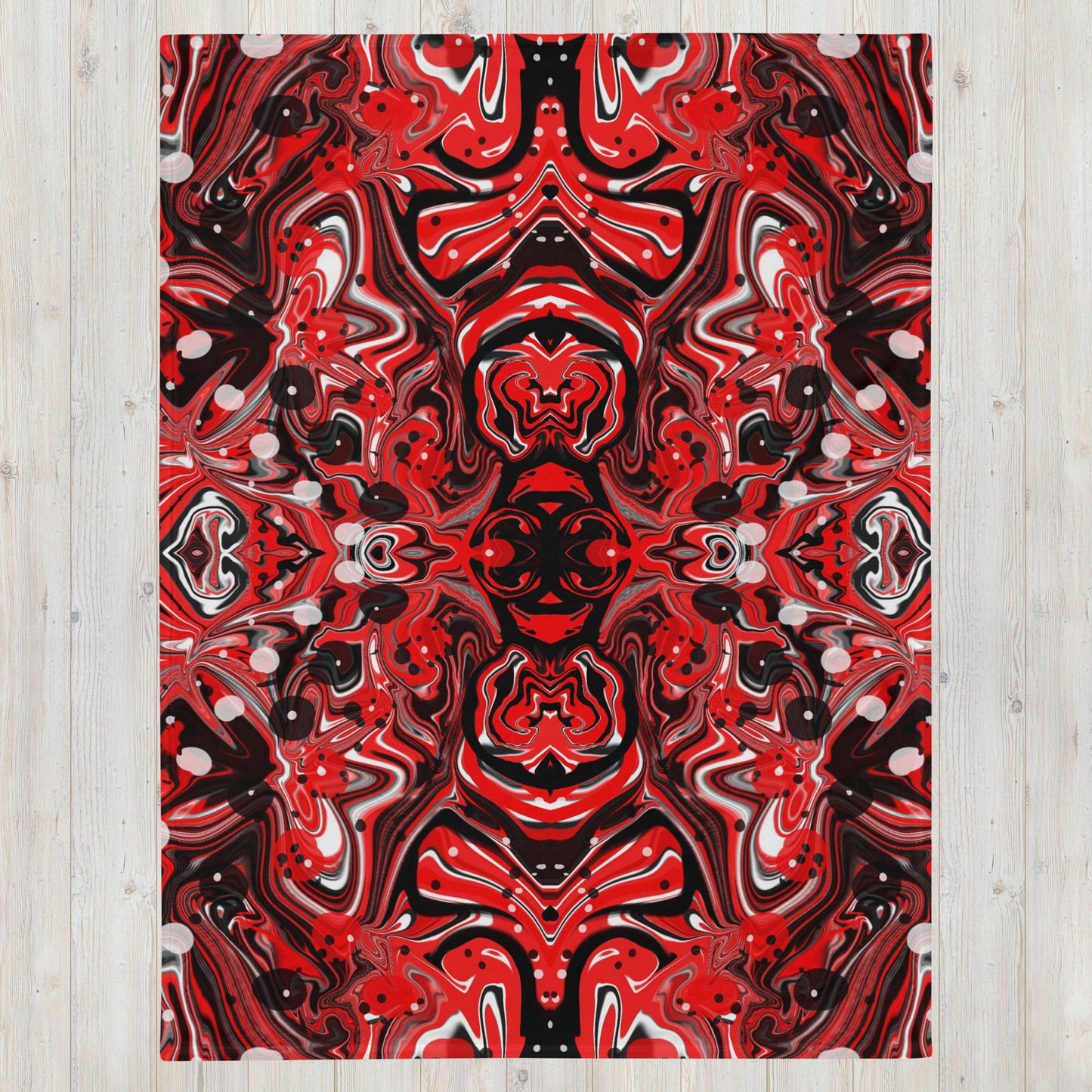 Crimson Signal Throw Blanket