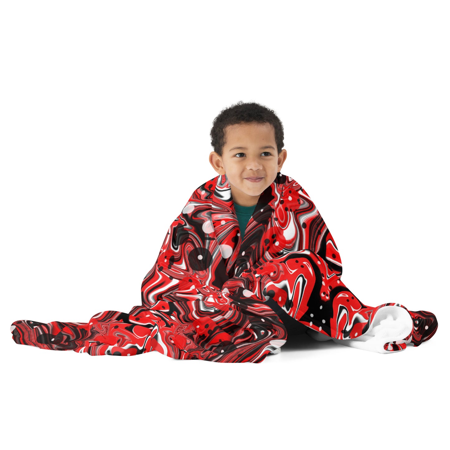 Crimson Signal Throw Blanket