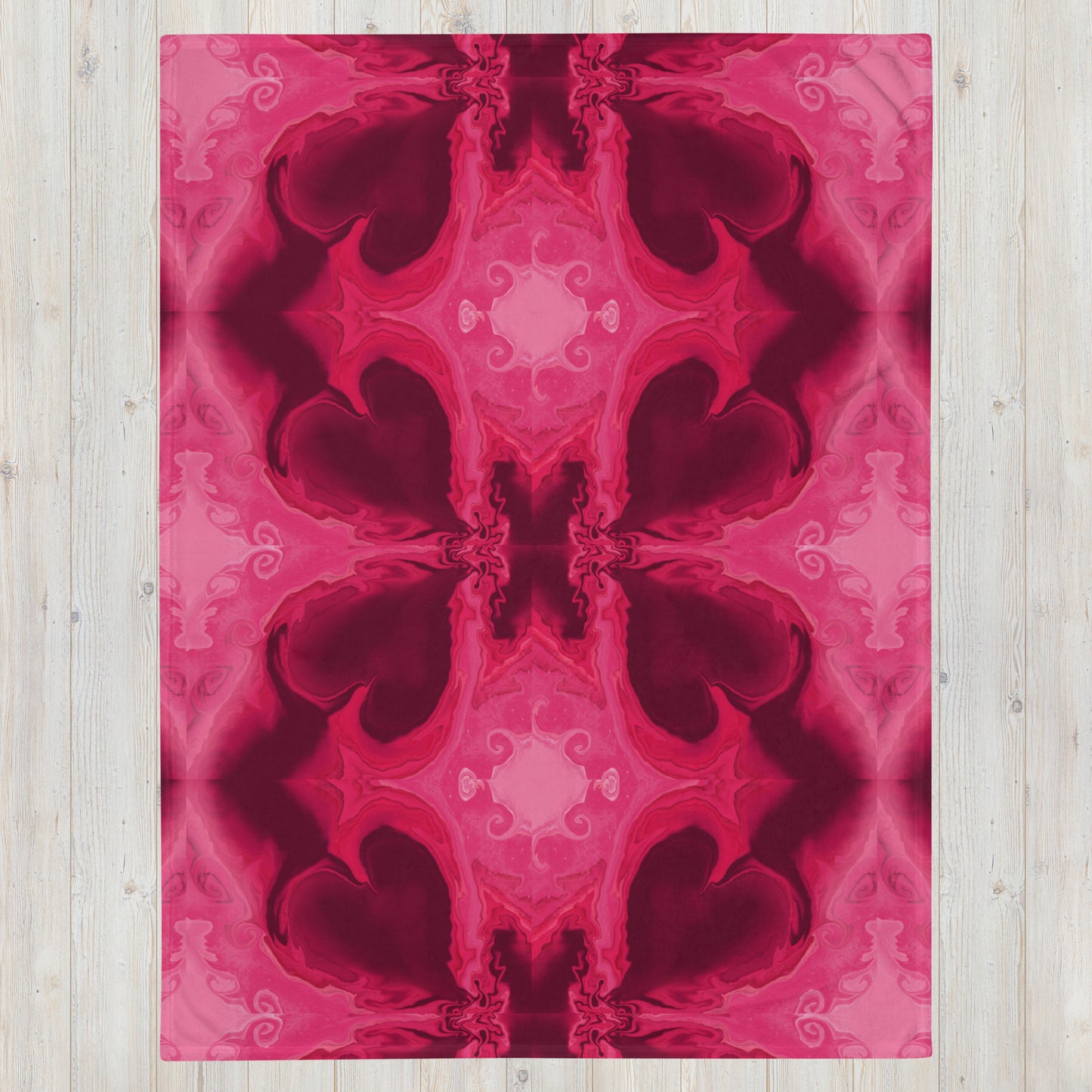 Heart Current Throw Blanket