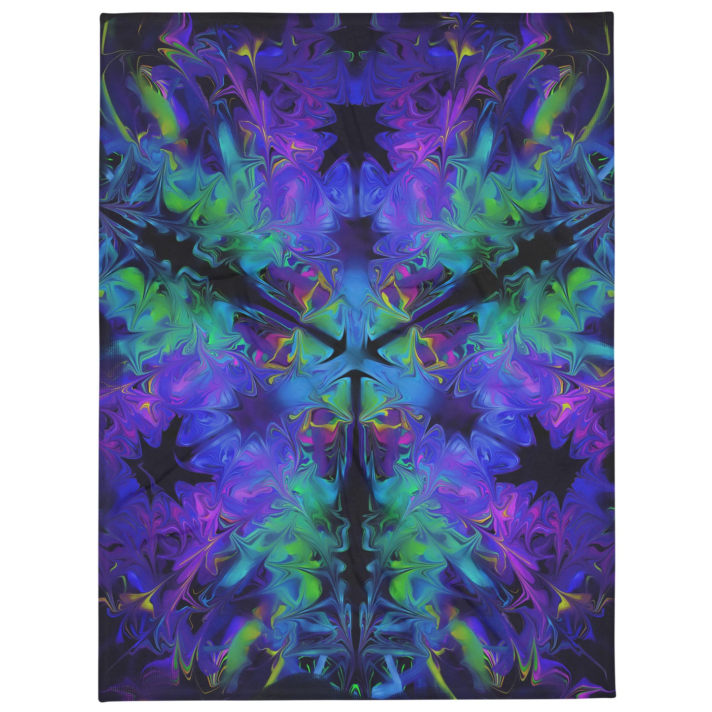 Aurora Bloom Throw Blanket
