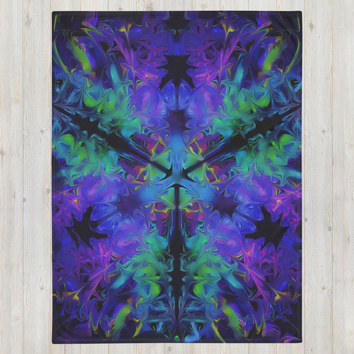 Aurora Bloom Throw Blanket