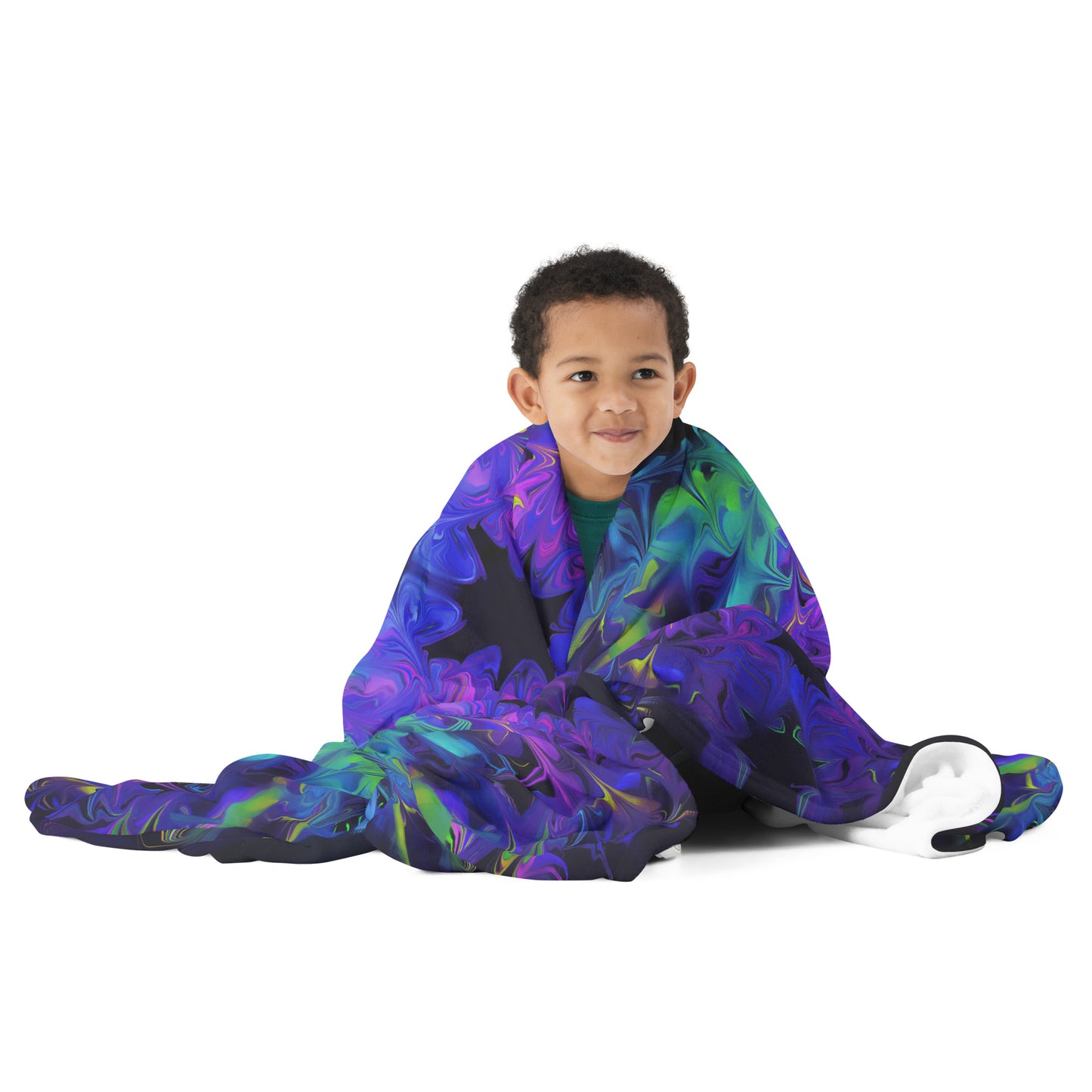 Aurora Bloom Throw Blanket