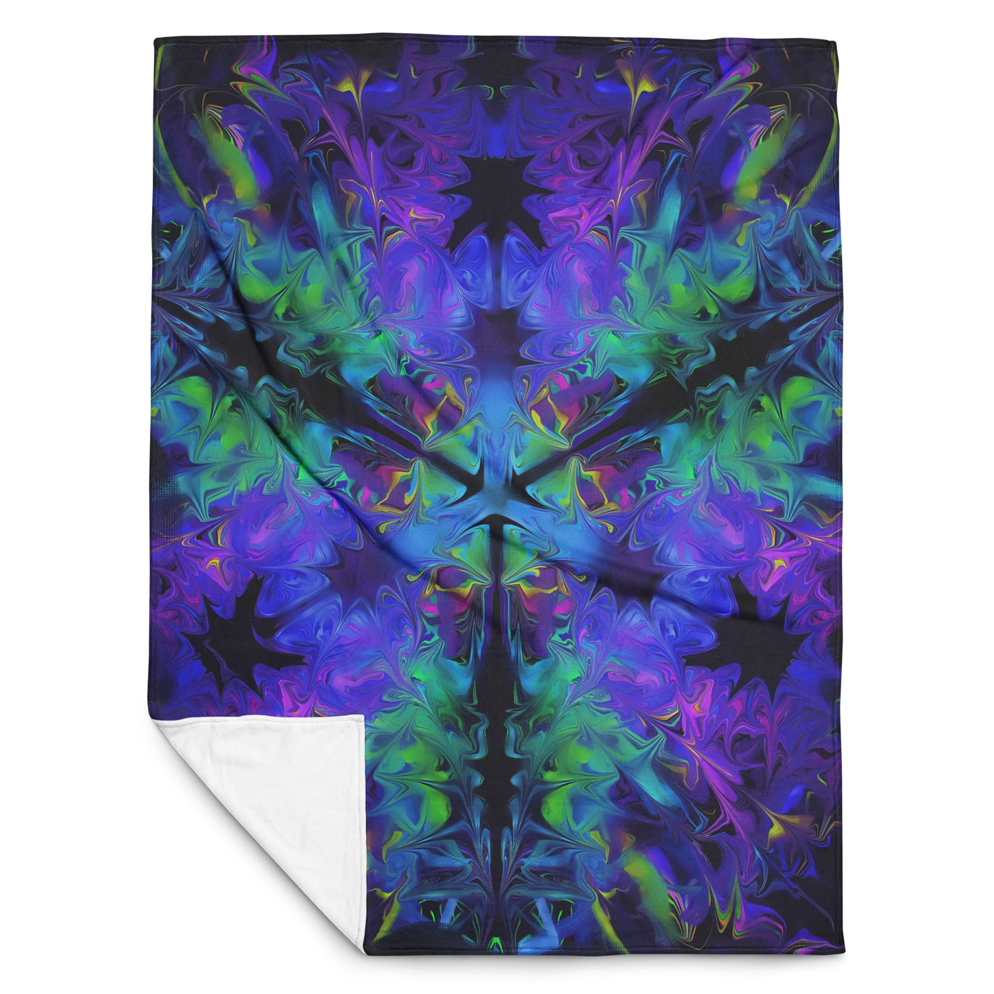 Aurora Bloom Throw Blanket