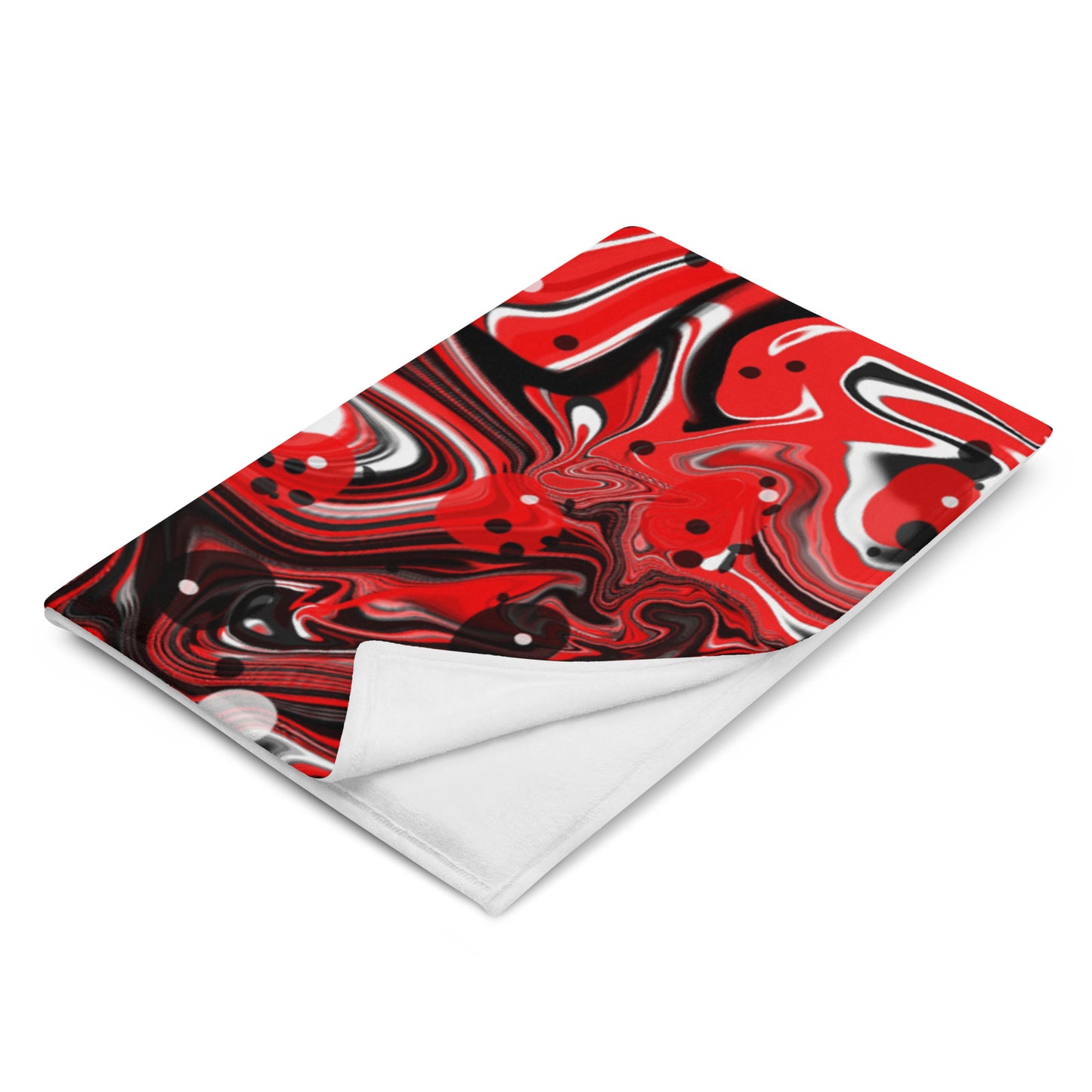 Crimson Signal Throw Blanket