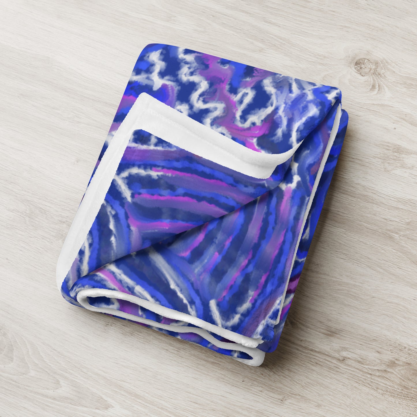 Indigo Flow Throw Blanket