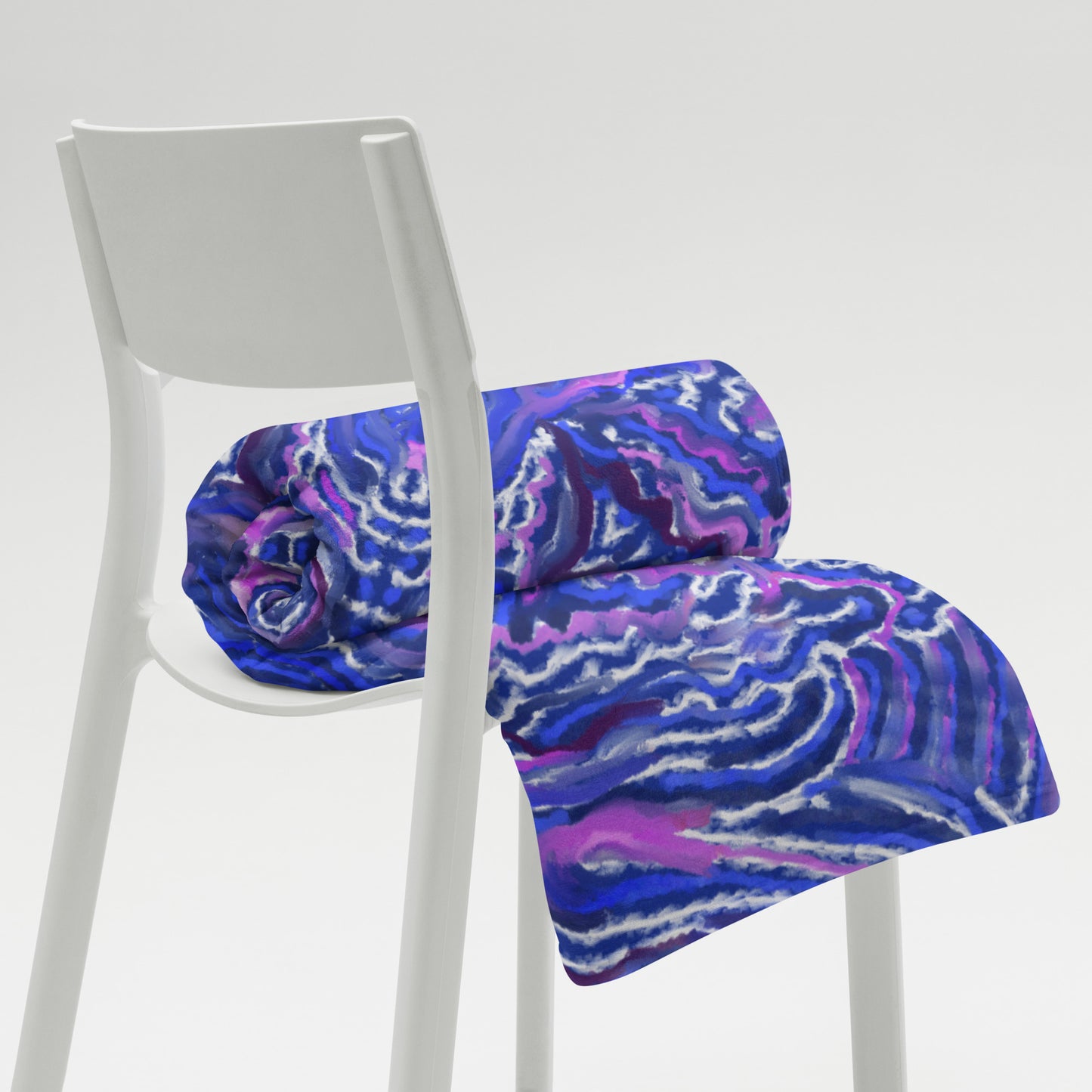Indigo Flow Throw Blanket