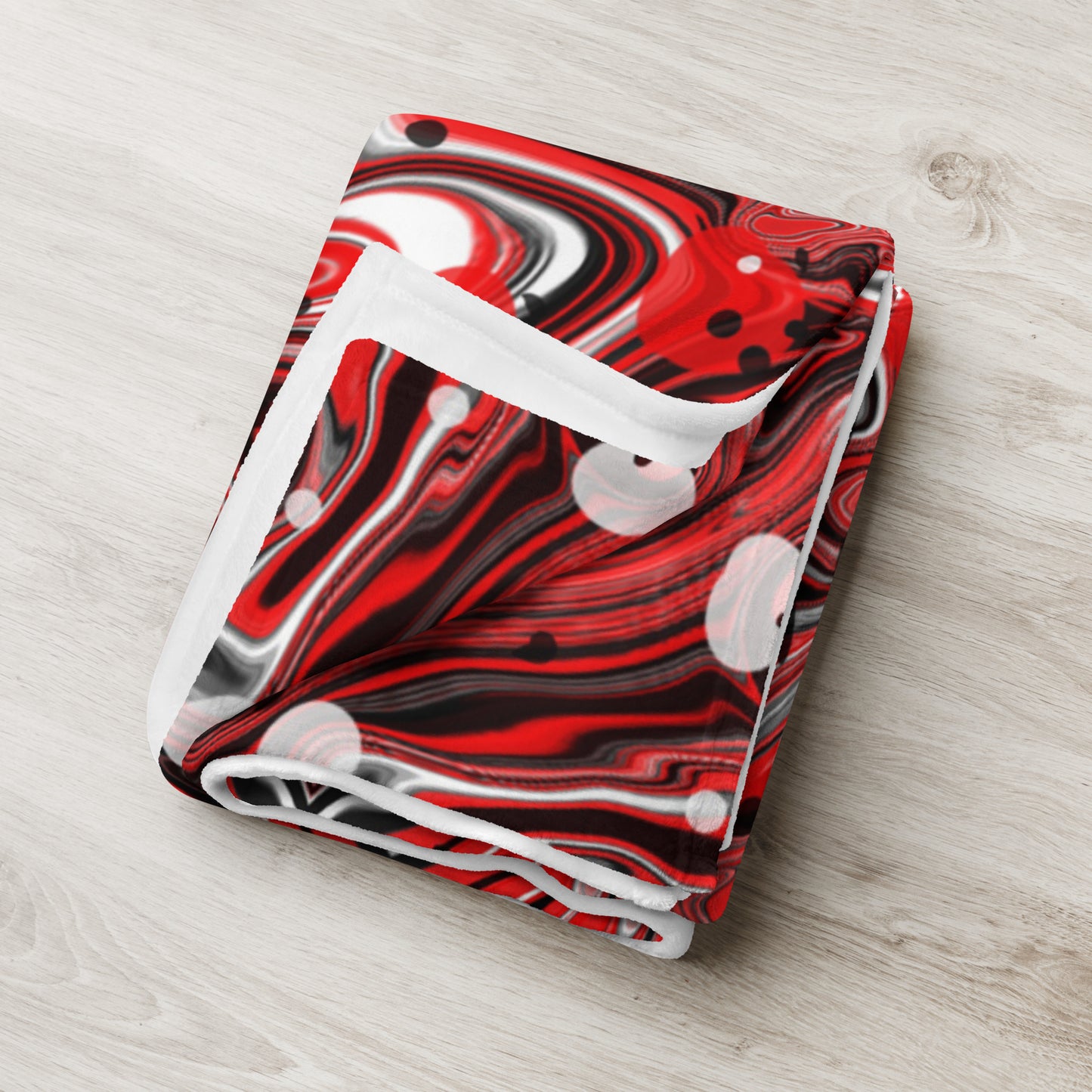 Crimson Signal Throw Blanket