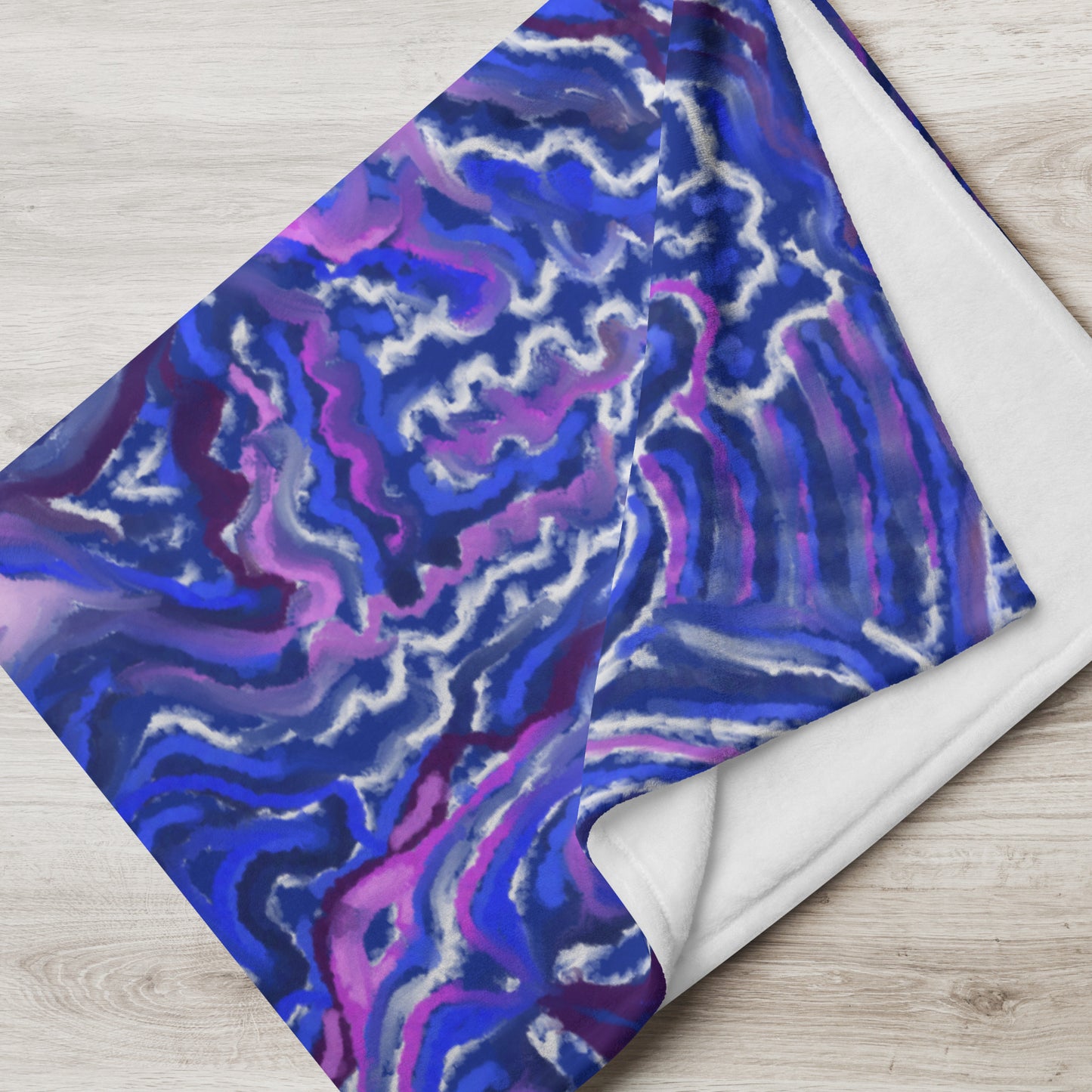 Indigo Flow Throw Blanket