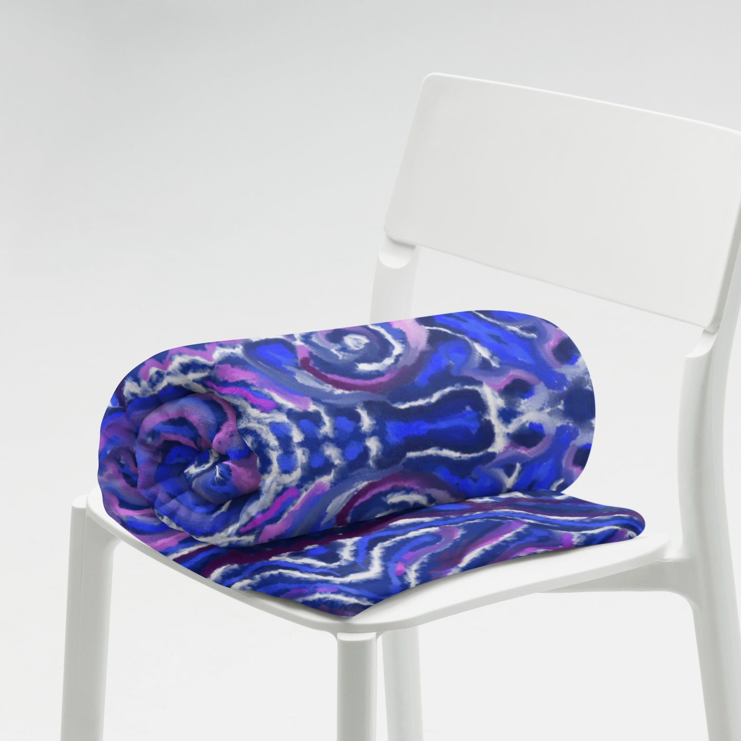 Indigo Flow Throw Blanket