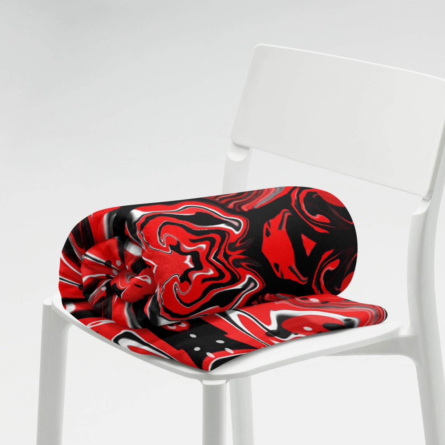Crimson Signal Throw Blanket