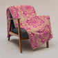 Golden Bloom Throw Blanket