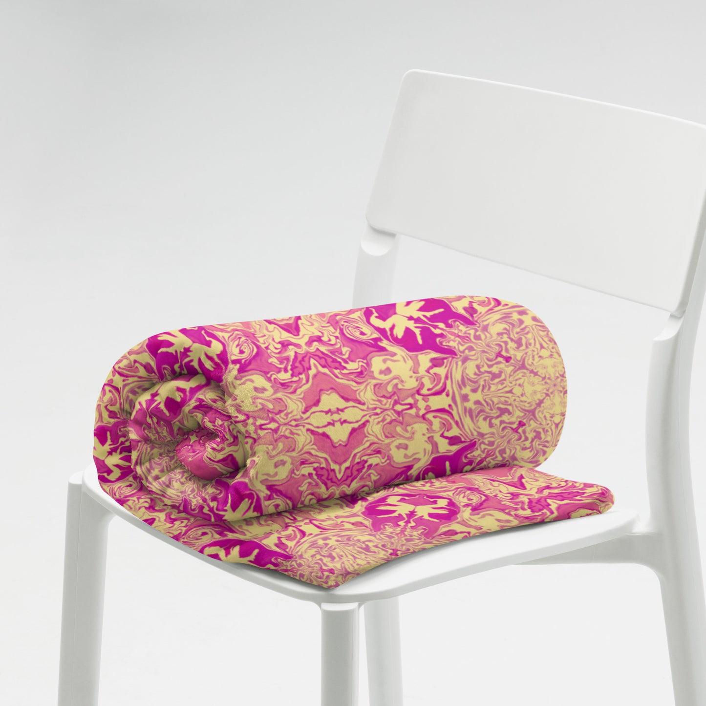 Golden Bloom Throw Blanket