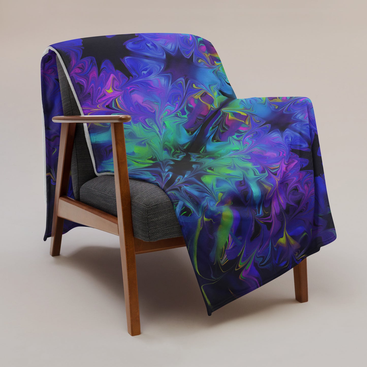 Aurora Bloom Throw Blanket