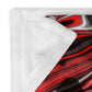 Crimson Signal Throw Blanket
