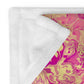 Golden Bloom Throw Blanket