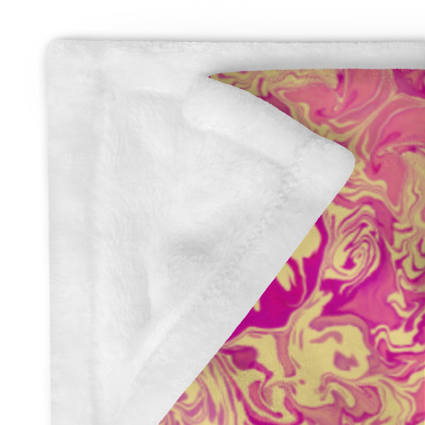 Golden Bloom Throw Blanket