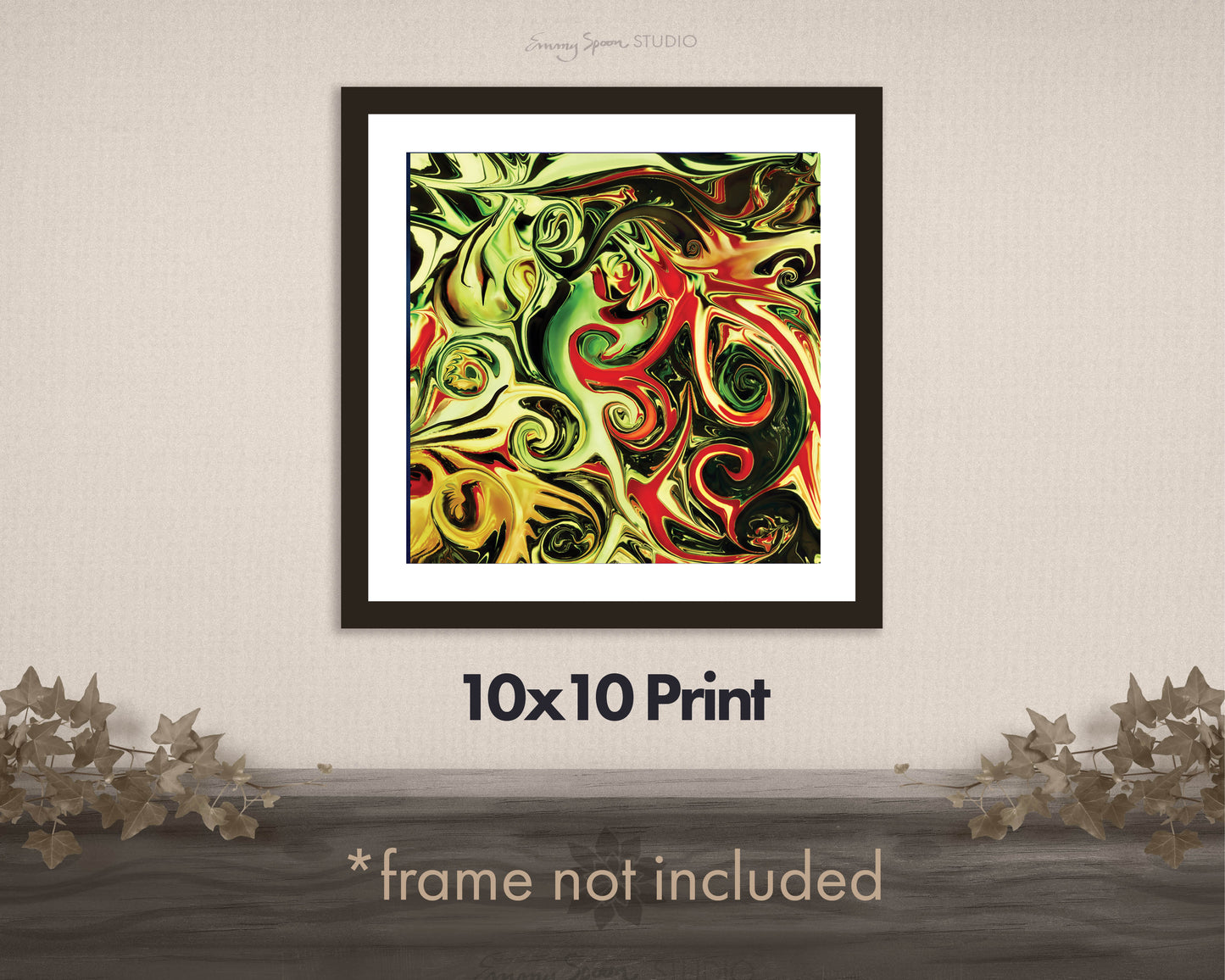 Lustre Art Print (Aging Swirl - 2014) by Emmy Spoon - 10x10 - frame not included