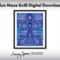 Blue Maze 8x10 Digital Download by Emmy Spoon.