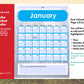 Blank Editable Calendar Download with Bonus Paper Pack
