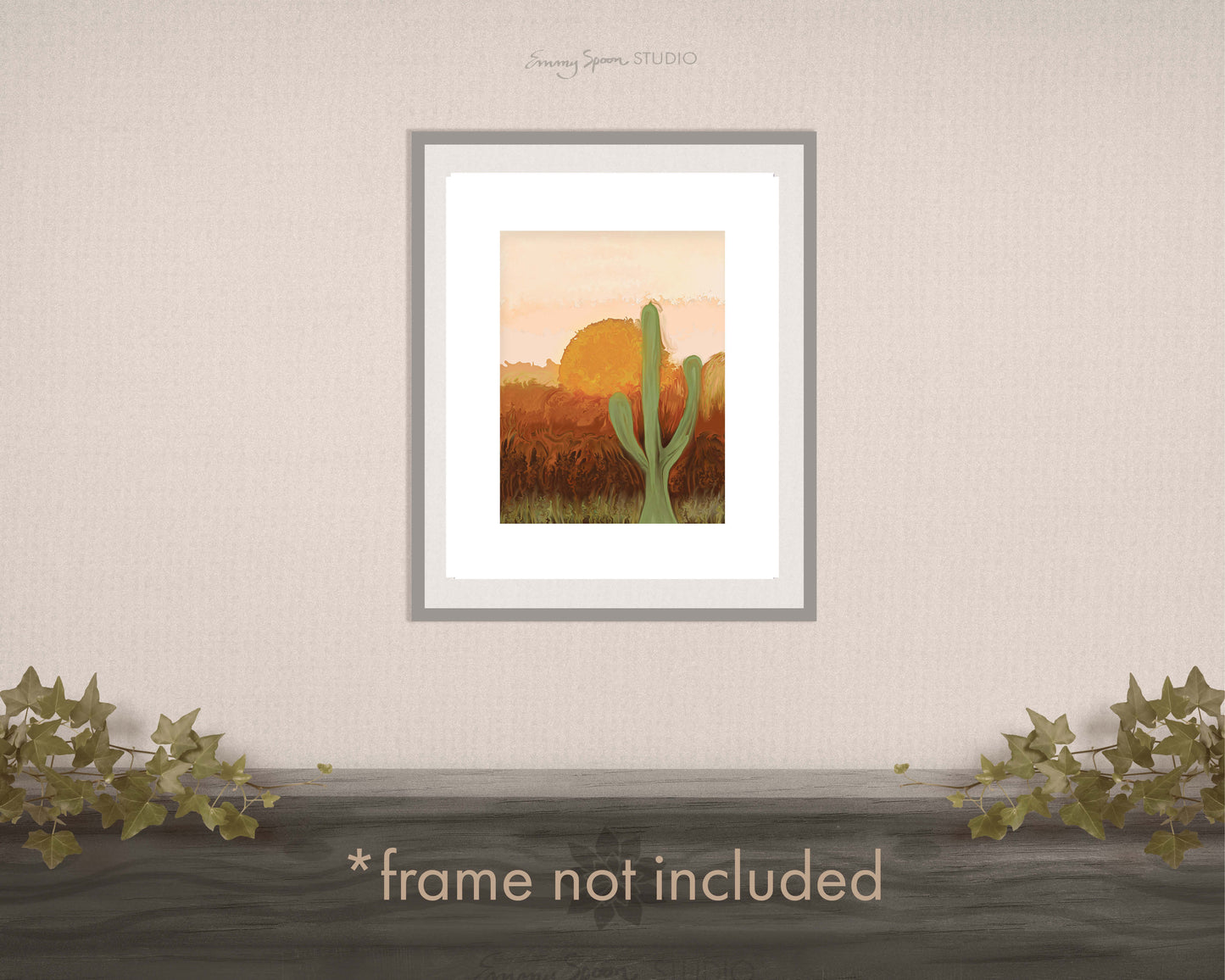 Desert (2021) Lustre Art Print by Emmy Spoon. Frame not included