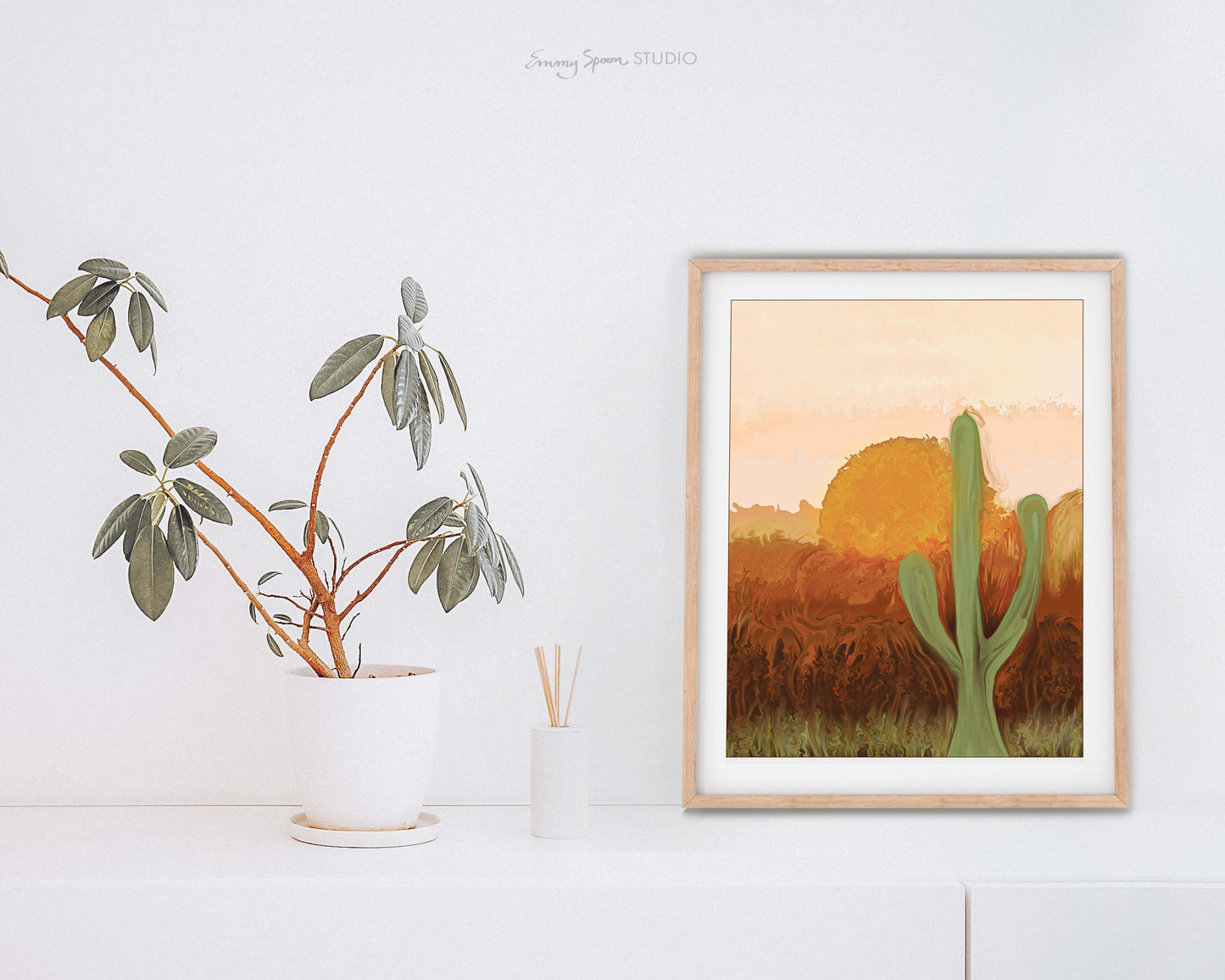 Desert (2021) Lustre Art Print by Emmy Spoon. Frame not included