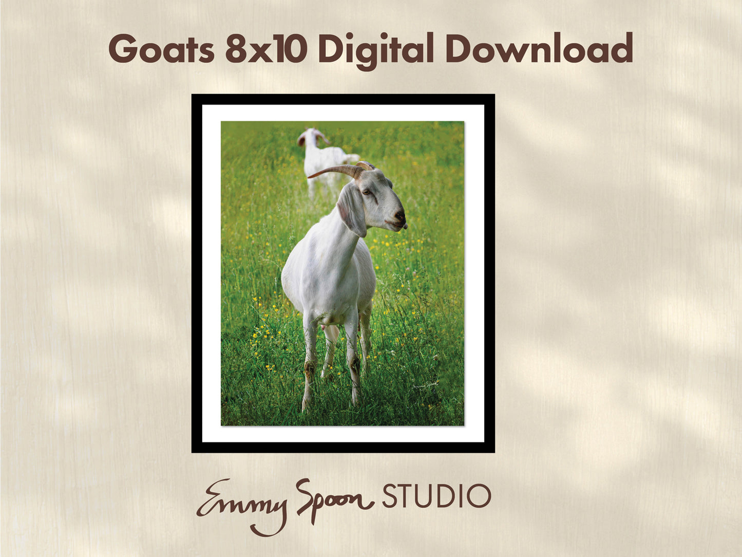 Goats 8x10 Digital Download by Emmy Spoon