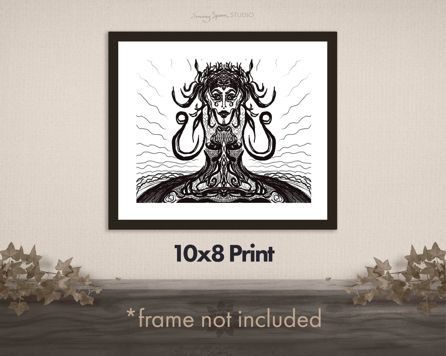 Giclee Print Medusa (2012) by Emmy Spoon Studio 10x8 print, *frame not included