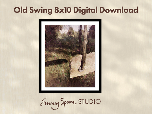 Old Swing digital print, PRINTABLE wall art
