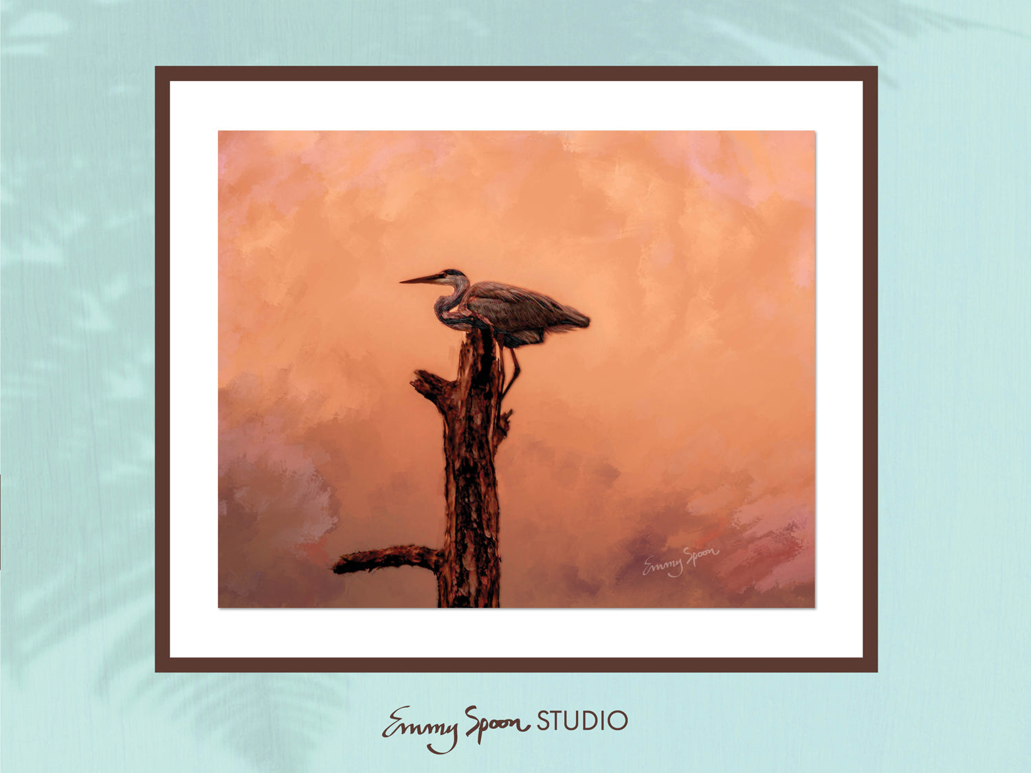 Pelican painting - Pelican 8x10 Digital Download by Emmy Spoon Studio