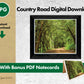 Country Road Digital Download. JPG Instant Download With Bonus PDF Notecards by Emmy Spoon Studio.