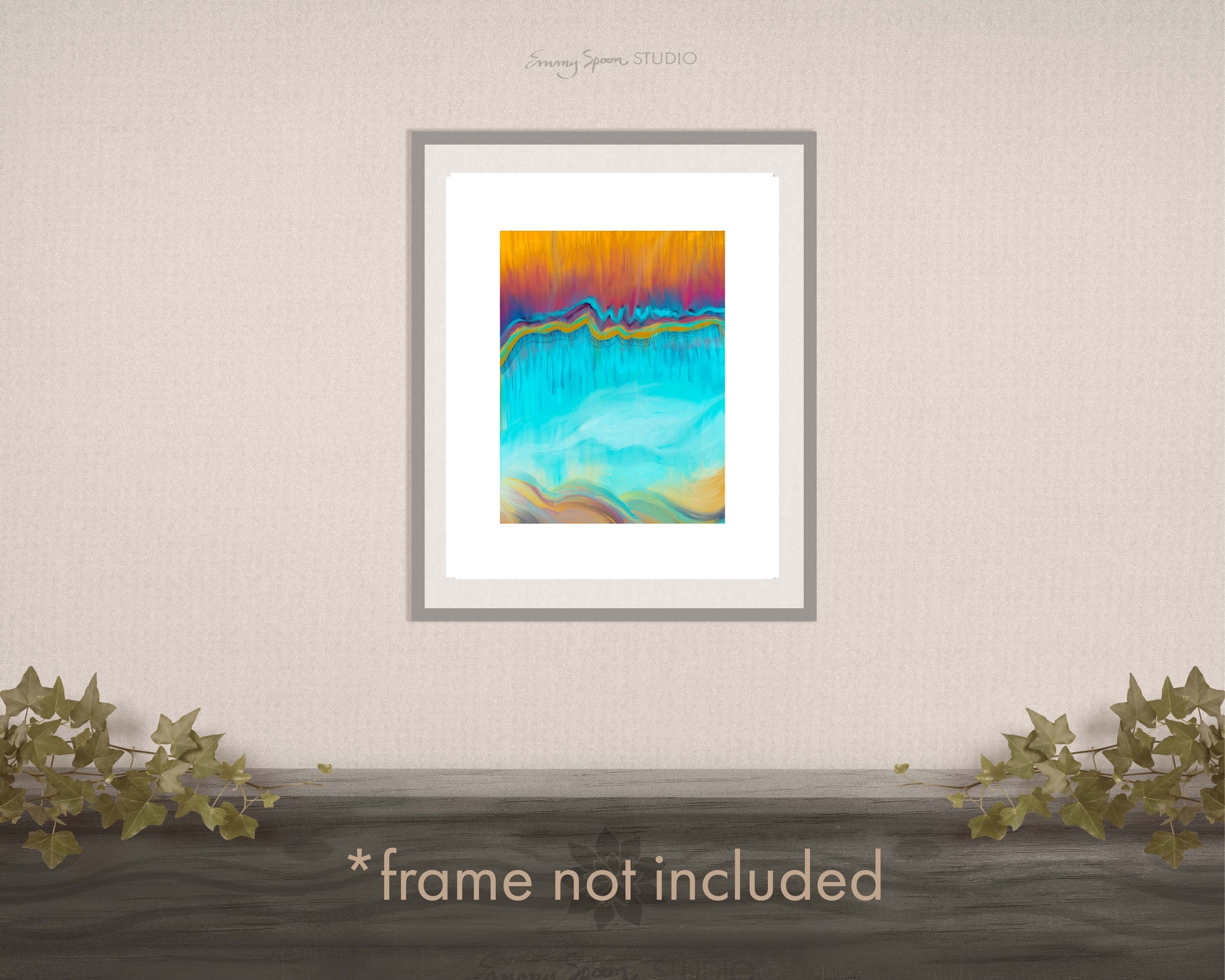 Waterfall Lustre Art Print by Emmy Spoon Studio. Frame not included
