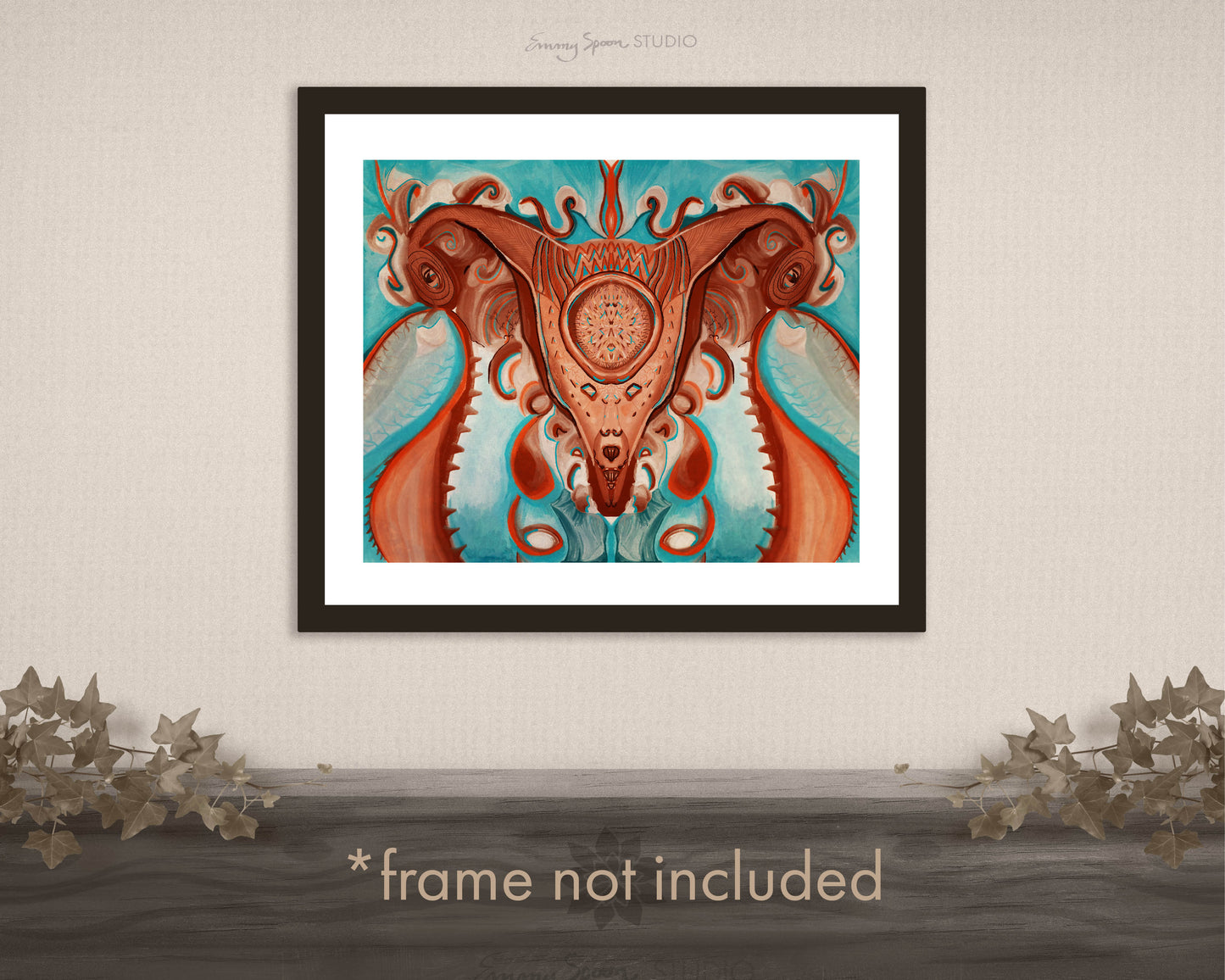 Womb (2022) by Emmy Spoon Metallic Art Print frame not included